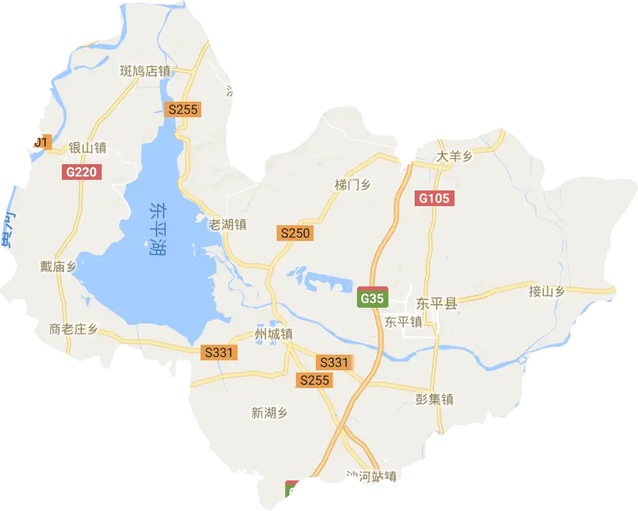 東平縣地圖